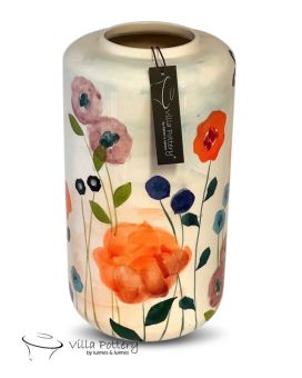 Vase Lillibet fleurs mélangées 14x29cm
