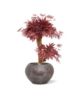 Acer Bonsaï artificiel de 60 cm burgundy