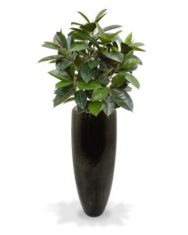 Elastica Robusta plante artifiielle de 90 cm vert