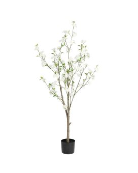 Arbre en Fleurs Artificiel 150cm Crème
