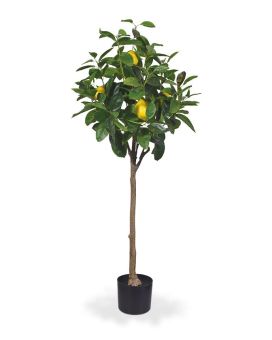 Arbre de Citronnier artificiel sur tronc 120 cm