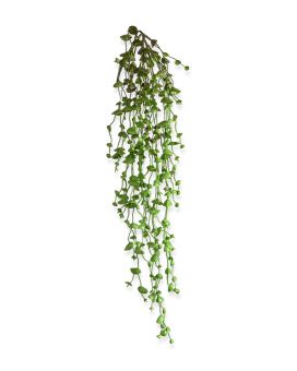 Plante collier de perles artificiel en chute de 60 cm vert