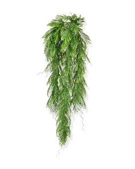 Mimosa artificiel vert de 65 cm en chute