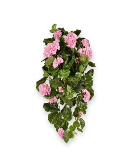 Geranium artificiel suspendu deluxe 70cm rose