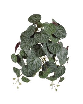Pendentif Saxifraga vert/rouge 45cm Plante Artificielle