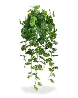 Monstera plante en chute artificielle de 80 cm verte