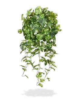 Monstera plante en chute artificielle de 80 cm panaché