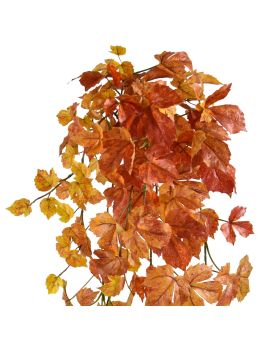 Plante artificielle retombante Érable d'automne 90cm orange