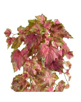 Girlande feuille de vigne artificielle 65cm rose