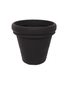 Planteur Antracit Vaso Doppio 30x25 cm
