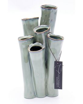 Vase New Juul porcelaine 13x25cm olive