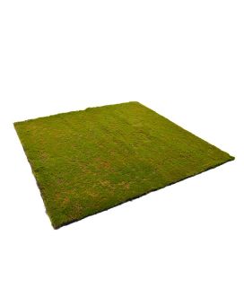 Mousse artificielle en plaque de 100x100 cm vert