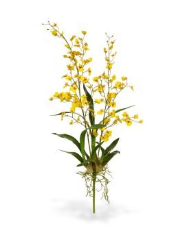 Oncidium Deluxe plante artificielle de 80 cm jaune