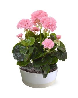 Plante artificielle de Géranium 40 cm rose