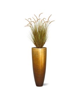 Plante de gazon artificiel Pennisetum 95cm marron