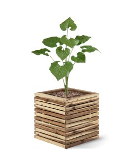 Plante artificielle de Brunnera 55cm vert