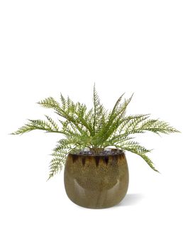 Fougère en cuir Plante Artificielle 30cm