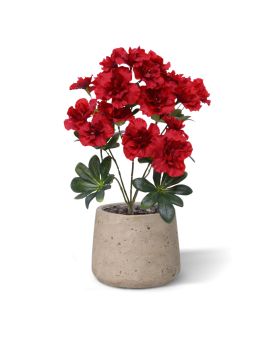 Plante artificielle Azalea 35cm Rouge