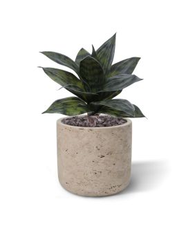 Sanseveria Plante artificielle 25cm vert