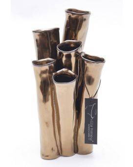 Vase New Juul porcelaine 13x25cm or