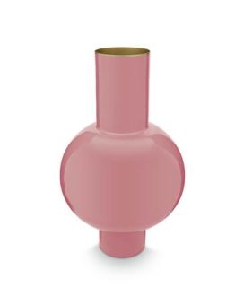Pip Studio Vase Métal Moyen Rose 24x40cm