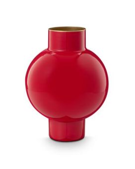 Pip Studio Vase Métal Petit Rouge 18x24cm