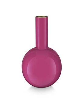 Pip Studio Vase Métal Petit Rose Fluo 15x26cm