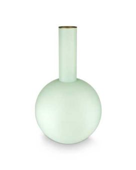 Pip Studio Vase Métal Grand Mat Bleu Clair 24x42cm