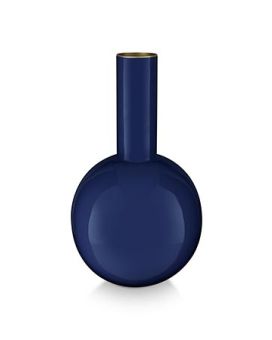 Pip Studio Vase Métal Petit Bleu Foncé 15x26cm