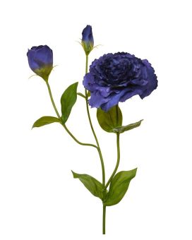 Tige de fleur de Lisianthus artificielles de 80 cm bleu