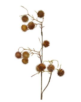 Branche de Chardon artificielle de 85 cm brune