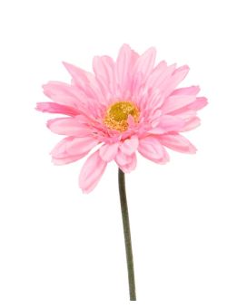 Tige de fleur Gerbera artificielle de 60 cm rose