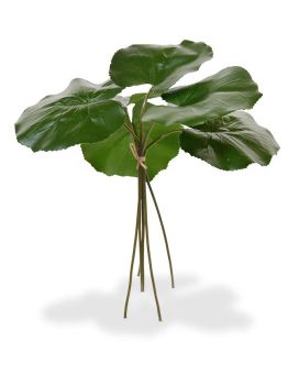Feuille de Galax artificielle en bouquet - paquet de 6