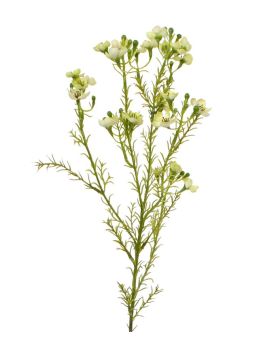 Fleur de cire artificielle de 65 cm verte