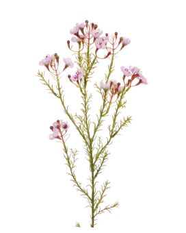 Fleur de cire artificielle de 65 cm rose