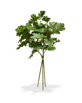 Lot de 3 branches de feuilles de chêne artificielles
