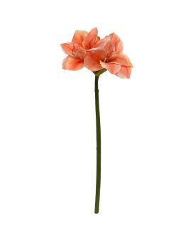 Amaryllis Fleur Artificielle 67cm Saumon