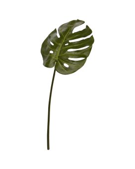 Branche de feuille artificielle Monstera 60cm vert