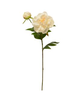 Fleur artificielle pivoine 69cm crème