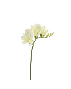 Tige de Freesia Artificielle 53cm Crème