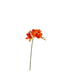 Tige de Freesia Artificielle 53cm Orange