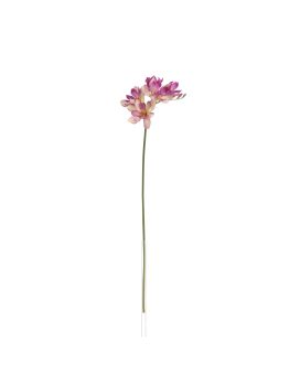 Tige de Freesia Artificielle 53cm Violette/Crème
