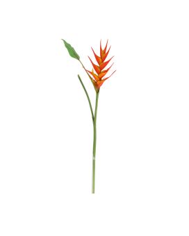 Branche d'Héliconée Artificielle 85cm Orange