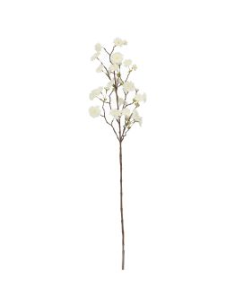Branche en Fleurs Artificielle 110cm Crème