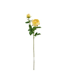 Rosier Anglais Artificiel 69cm Jaune