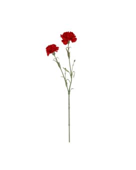Branche de Oeillet Artificielle 61cm Rouge