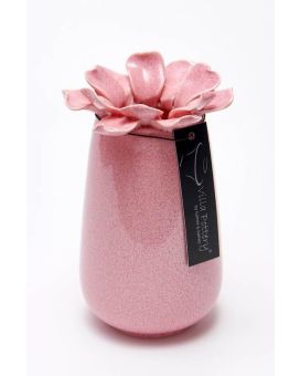 Vase Madelief porcelaine 11x17cm rose