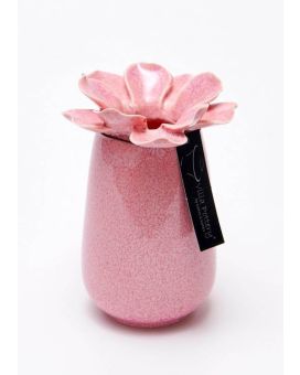 Vase Madelief porcelaine 8x13cm rose