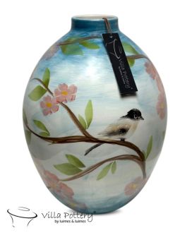Vase Blossom 19x29cm bleu