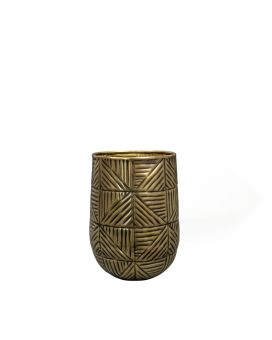 Pot haut Calvin or mat D17 H22